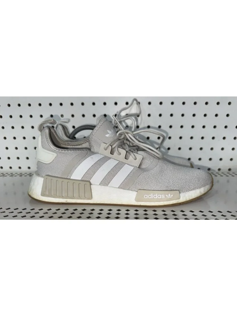 Adidas NMD R1 Aluminum White Mens Athletic Shoes Sneakers Size 10 IE4695